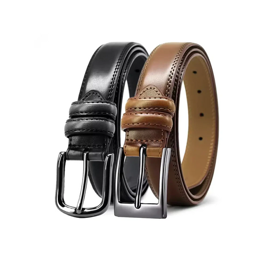 Business & Cowboy Style Men's Leather Belt